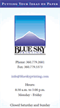 Mobile Screenshot of blueskyprinting.com