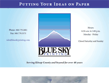 Tablet Screenshot of blueskyprinting.com